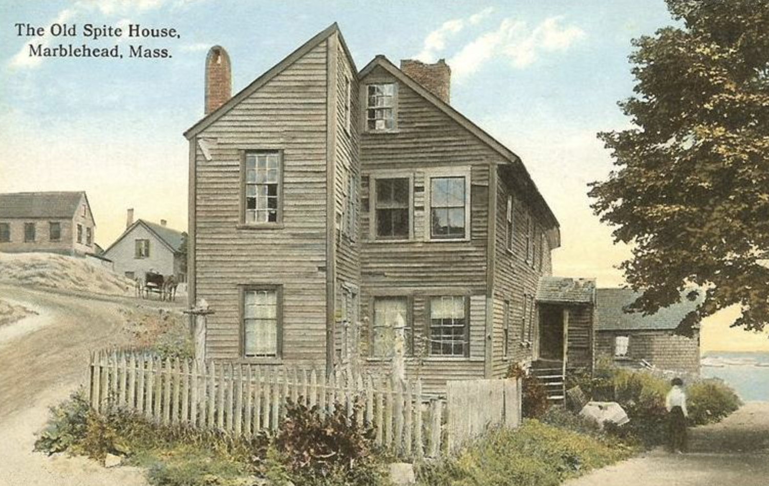 old spite house marblehead - The Old Spite House, Marblehead, Mass.